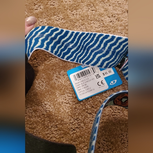 Goggles Giro Chico 2.0 Youth Snow Goggles - Black and Blue Shreddy Yeti - Picture 5 of 6